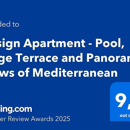 Design Apartment - Pool, Large Terrace And Panoramic Views Of Mediterranean Bandol Exterior photo
